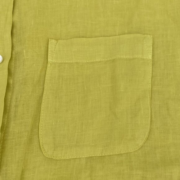 Velvet by Jenny Graham Mulholland Woven Linen Button Up Shirt Size Medium - Picture 5 of 10